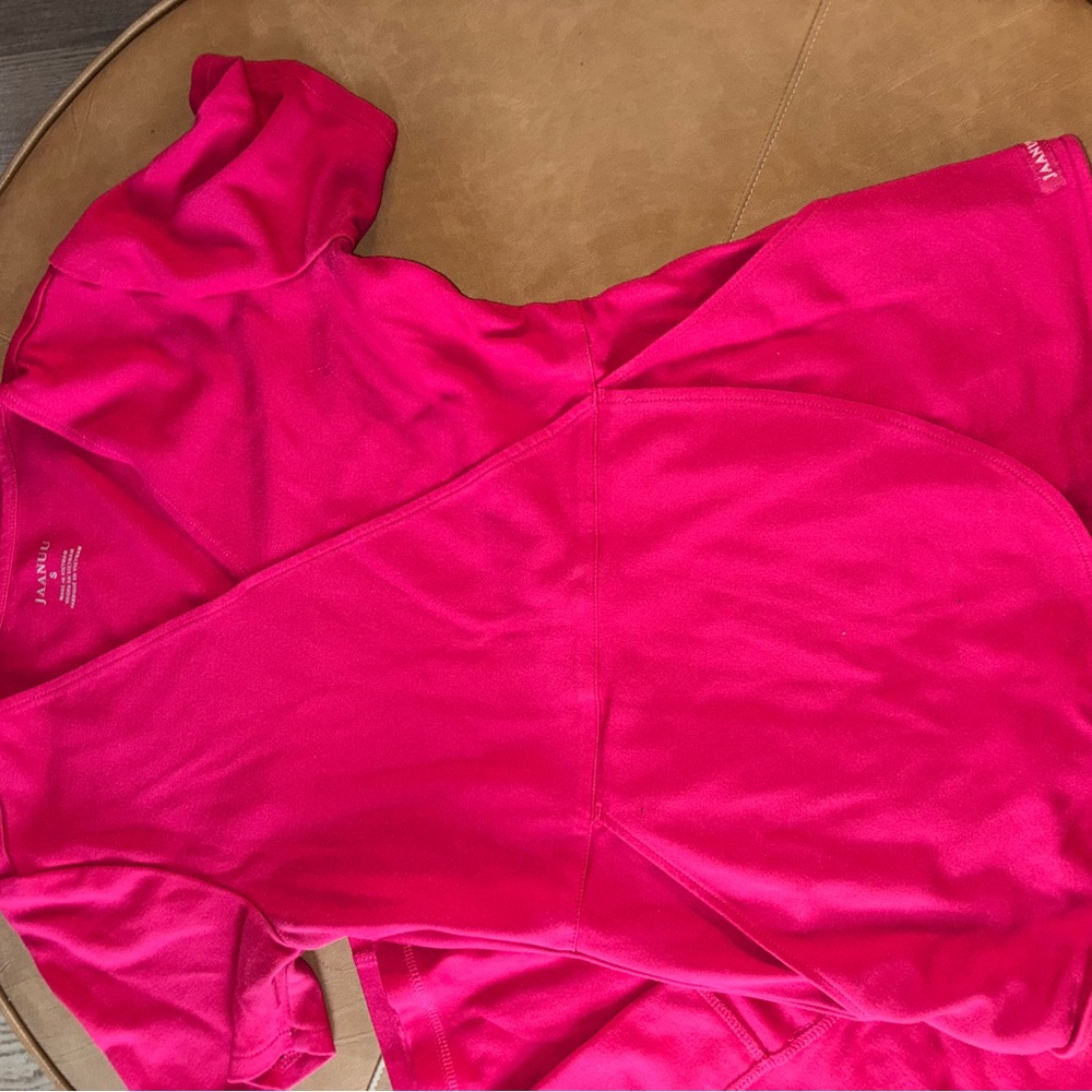 Pink yoga scrub set